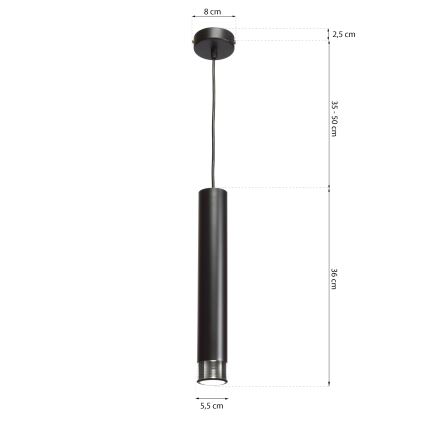Chandelier on a string DANI 1xGU10/8W/230V
