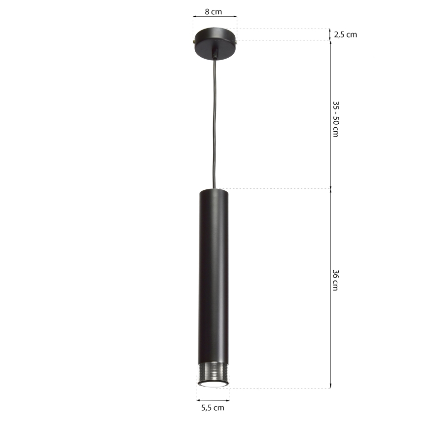 Chandelier on a string DANI 1xGU10/8W/230V