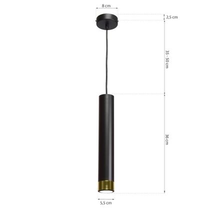 Chandelier on a string DANI 1xGU10/8W/230V