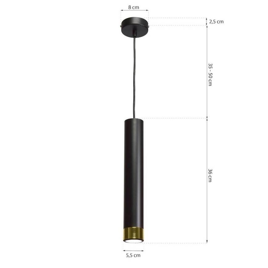 Chandelier on a string DANI 1xGU10/8W/230V