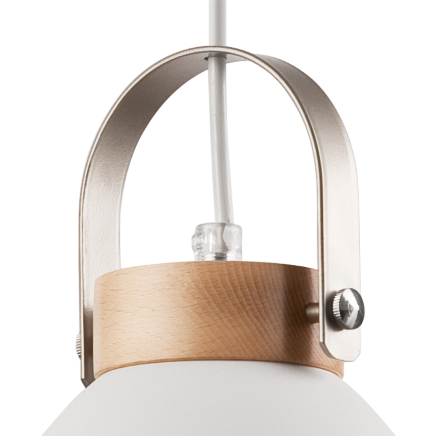 Chandelier on a string DANIELLE 1xE27/60W/230V beech - FSC certified