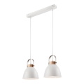 Chandelier on a string DANIELLE 2xE27/60W/230V beech - FSC certified