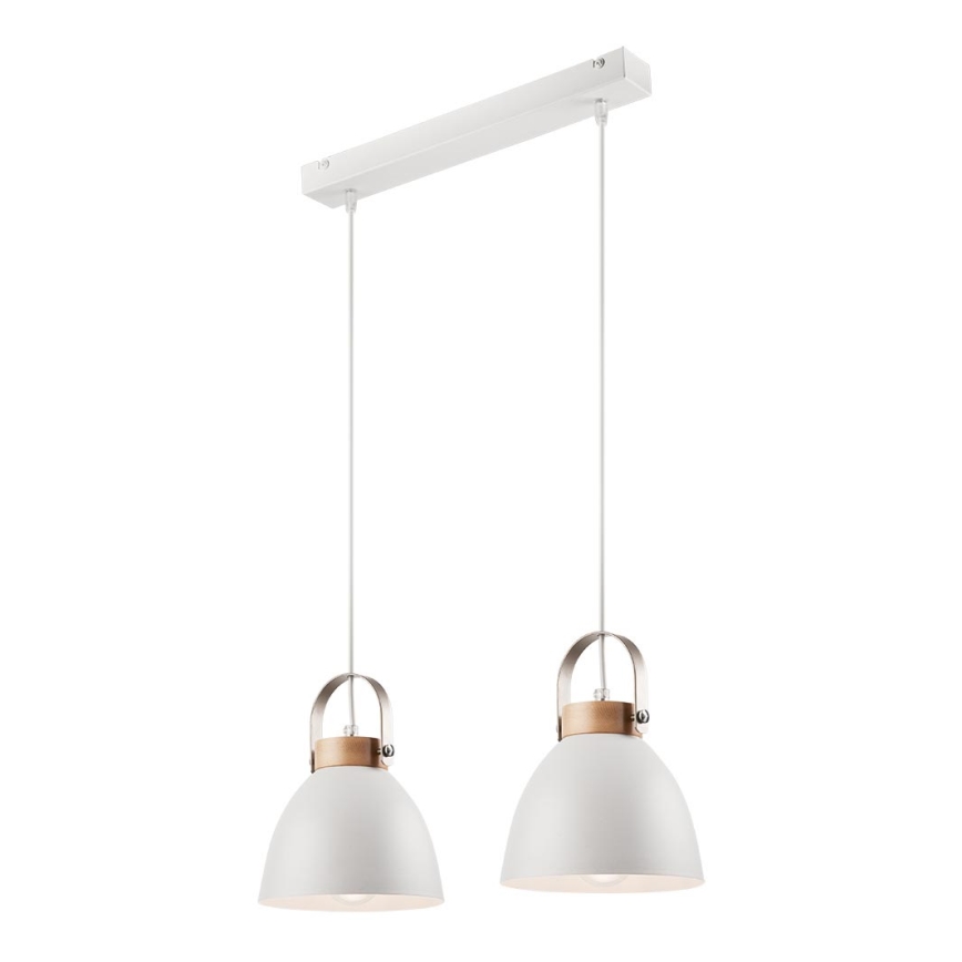 Chandelier on a string DANIELLE 2xE27/60W/230V beech - FSC certified