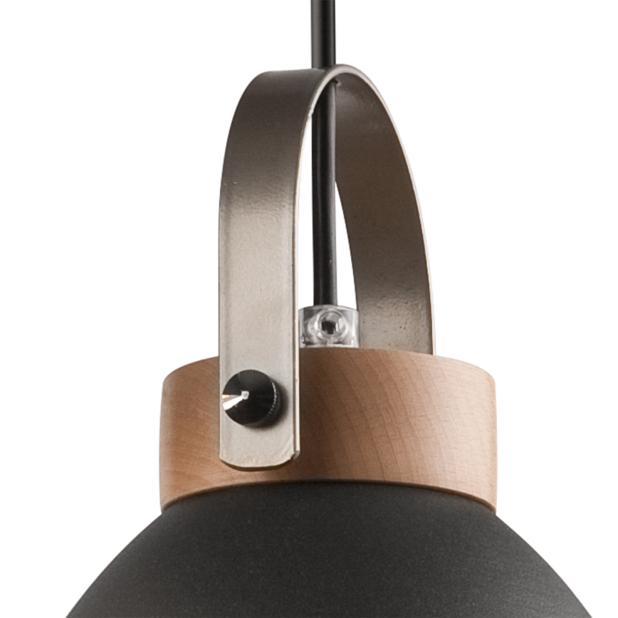 Chandelier on a string DANIELLE 3xE27/60W/230V beech - FSC certified