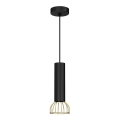 Chandelier on a string DANTE 1xGU10/25W/230V black/gold