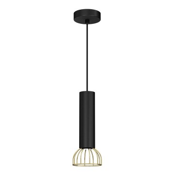 Chandelier on a string DANTE 1xGU10/25W/230V black/gold