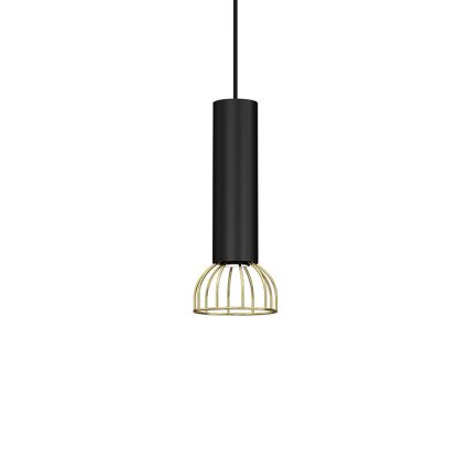 Chandelier on a string DANTE 1xGU10/25W/230V black/gold
