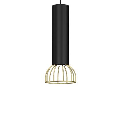 Chandelier on a string DANTE 1xGU10/25W/230V black/gold