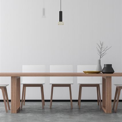 Chandelier on a string DANTE 1xGU10/25W/230V black/gold