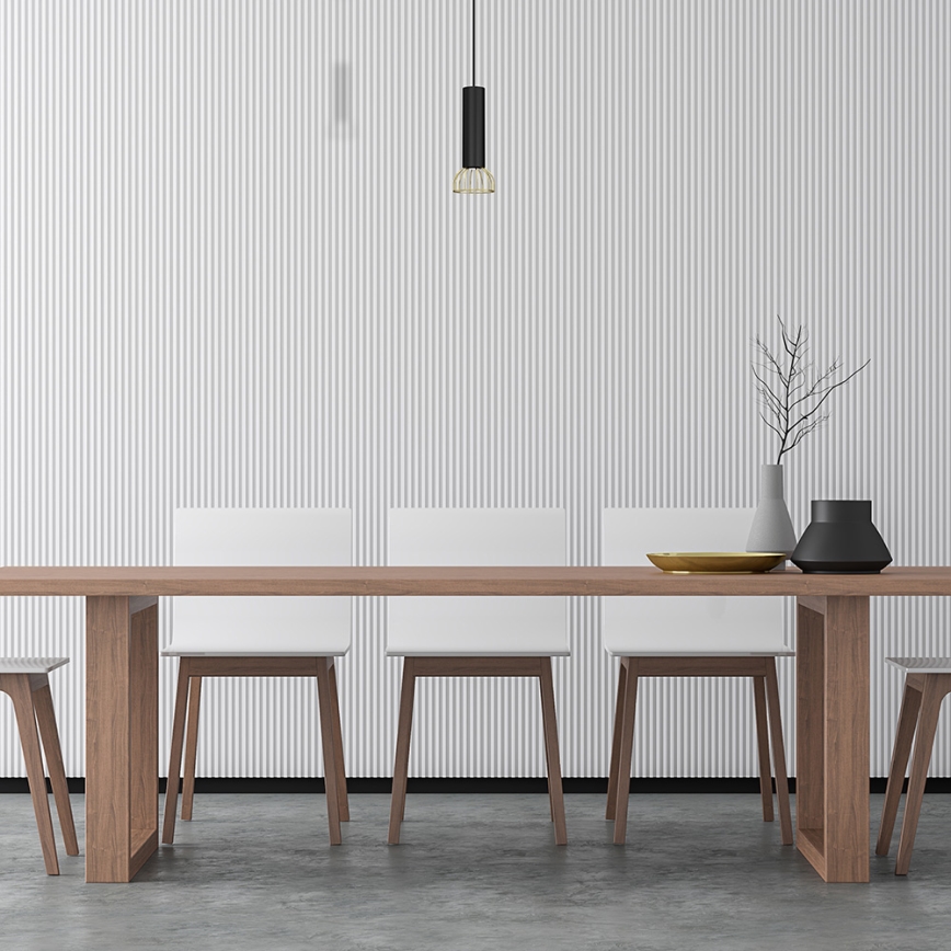 Chandelier on a string DANTE 1xGU10/25W/230V black/gold