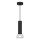 Chandelier on a string DANTE 1xGU10/25W/230V black/shiny chrome