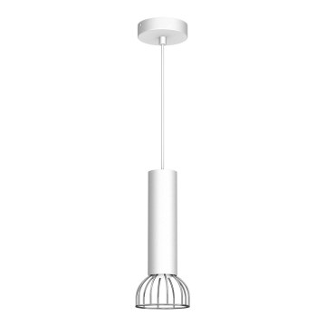 Chandelier on a string DANTE 1xGU10/25W/230V white/shiny chrome