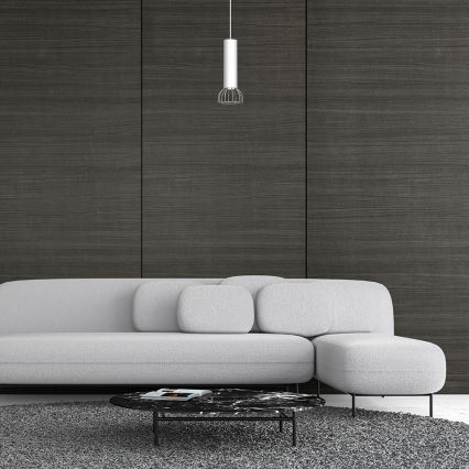 Chandelier on a string DANTE 1xGU10/25W/230V white/shiny chrome