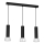Chandelier on a string DANTE 3xGU10/25W/230V black/shiny chrome