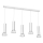 Chandelier on a string DANTE 5xGU10/25W/230V white/shiny chrome