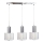 Chandelier on a string DECOR 3xE27/60W/230V