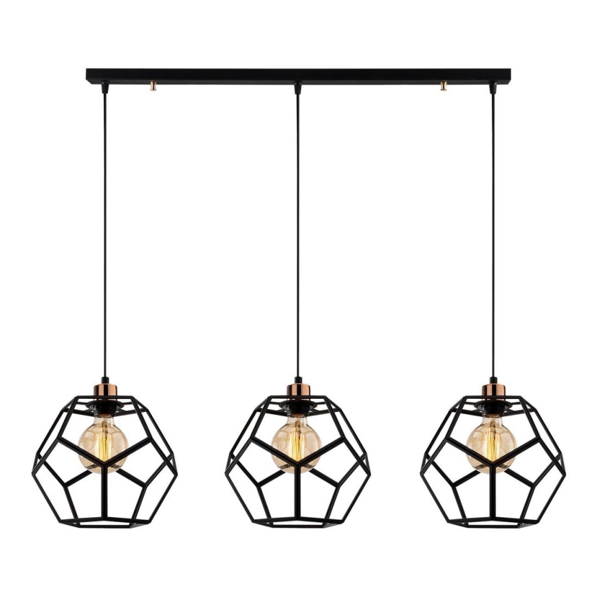 Chandelier on a string DEGIRMEN 3xE27/100W/230V