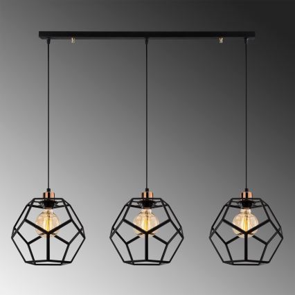 Chandelier on a string DEGIRMEN 3xE27/100W/230V