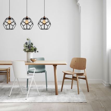 Chandelier on a string DEGIRMEN 3xE27/100W/230V