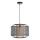 Chandelier on a string DENTON 1xE27/40W/230V black