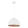 Chandelier on a string DIAMENT 1xE27/60W/230V d. 35 cm white/copper