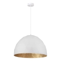 Chandelier on a string DIAMENT 1xE27/60W/230V d. 50 cm white/gold