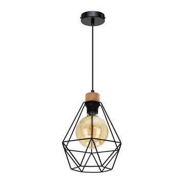 Chandelier on a string DIAMENT 1xE27/60W/230V oak – FSC certified
