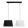 Chandelier on a string DIAMENT 2xE27/60W/230V black and white