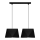Chandelier on a string DIAMENT 2xE27/60W/230V black