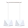 Chandelier on a string DIAMENT 2xE27/60W/230V white