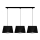 Chandelier on a string DIAMENT 3xE27/60W/230V black
