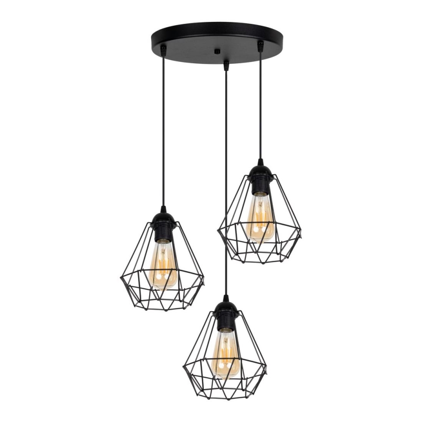 Chandelier on a string DIAMENT 3xE27/60W/230V