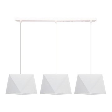 Chandelier on a string DIAMENT 3xE27/60W/230V white