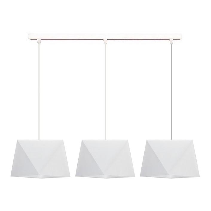 Chandelier on a string DIAMENT 3xE27/60W/230V white