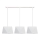 Chandelier on a string DIAMENT 3xE27/60W/230V white