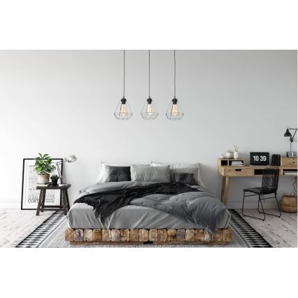 Chandelier on a string DIAMENT MINI 3xE27/60W/230V