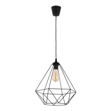 Chandelier on a string DIAMOND 1xE27/60W/230V black