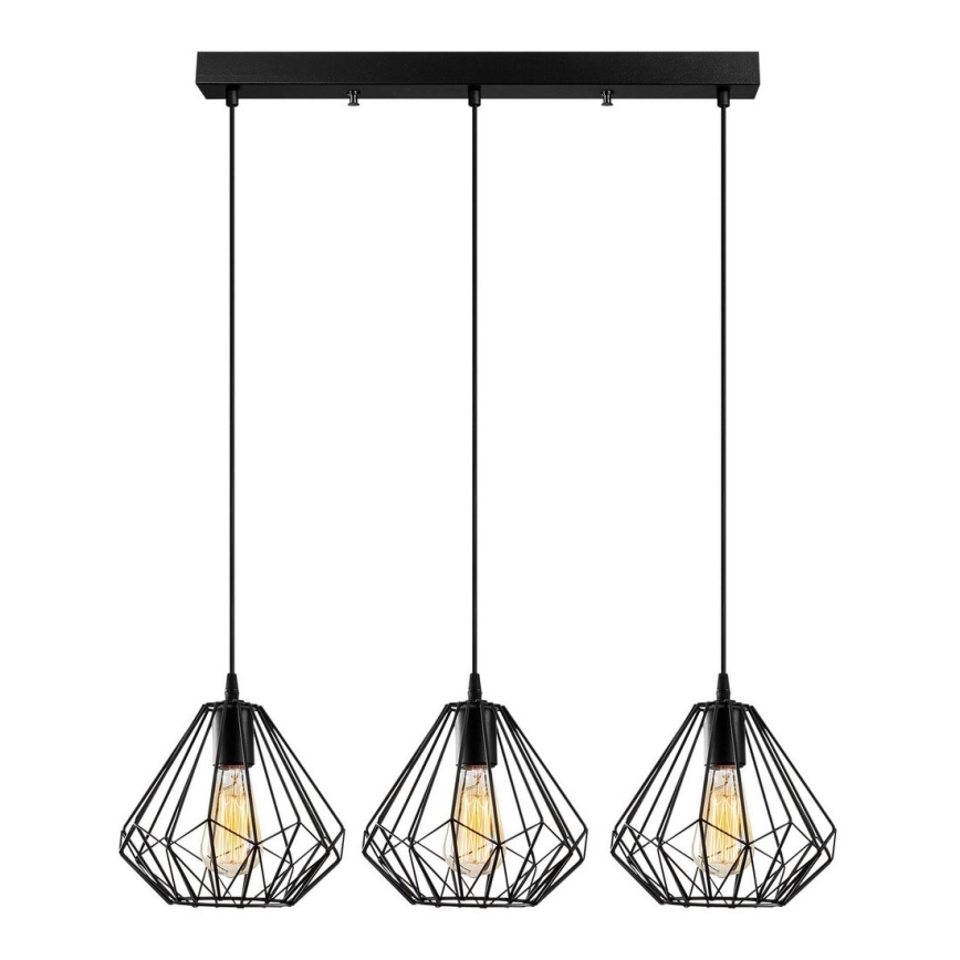 Chandelier on a string DIAMOND 3xE27/100W/230V