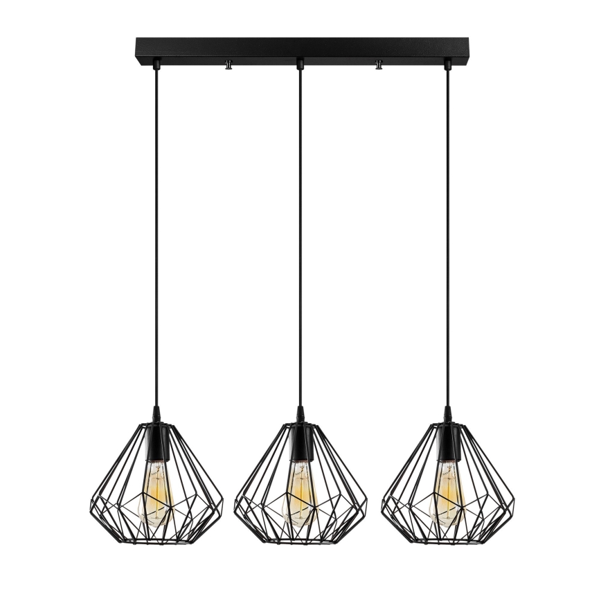 Chandelier on a string DIAMOND 3xE27/100W/230V