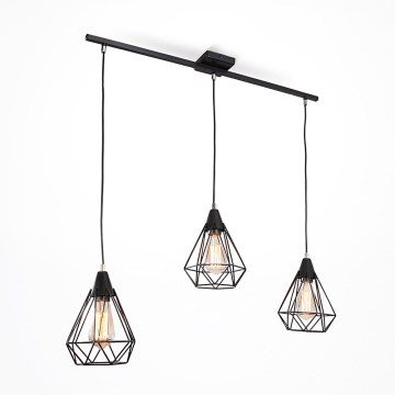 Chandelier on a string DIAMOND 3xE27/60W/230V 83 cm
