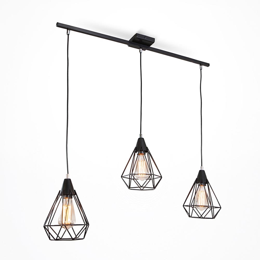 Chandelier on a string DIAMOND 3xE27/60W/230V 83 cm