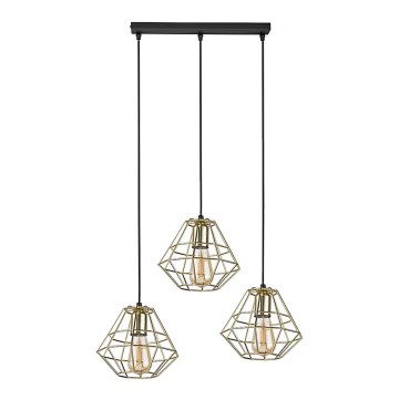 Chandelier on a string DIAMOND 3xE27/60W/230V gold