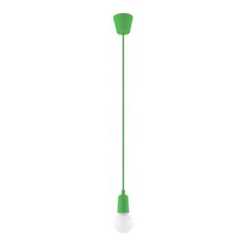 Chandelier on a string DIEGO 1xE27/60W/230V green