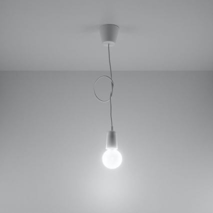 Chandelier on a string DIEGO 1xE27/60W/230V