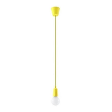 Chandelier on a string DIEGO 1xE27/60W/230V yellow
