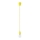 Chandelier on a string DIEGO 1xE27/60W/230V yellow