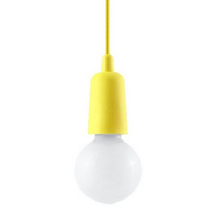 Chandelier on a string DIEGO 1xE27/60W/230V yellow