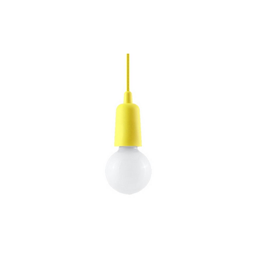 Chandelier on a string DIEGO 1xE27/60W/230V yellow