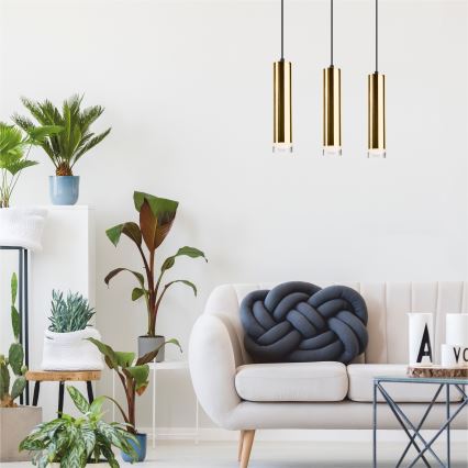 Chandelier on a string DIEGO 3xE27/60W/230V