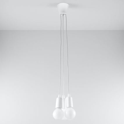 Chandelier on a string DIEGO 3xE27/60W/230V